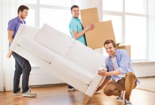 Packing and transport support for an office move in Park Royal