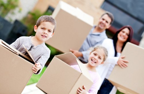 Van loading for a Park Royal removal with careful handling of furniture and boxes