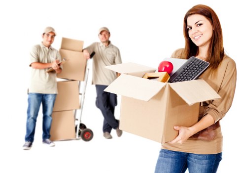 Packed boxes and furniture ready for a Park Royal home move